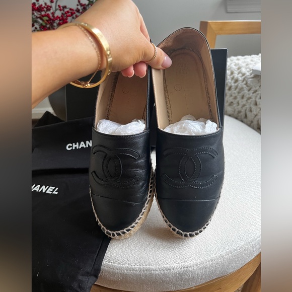 Chanel Espadrilles Lambskin Black- Sz. 36 - Picture 5 of 7